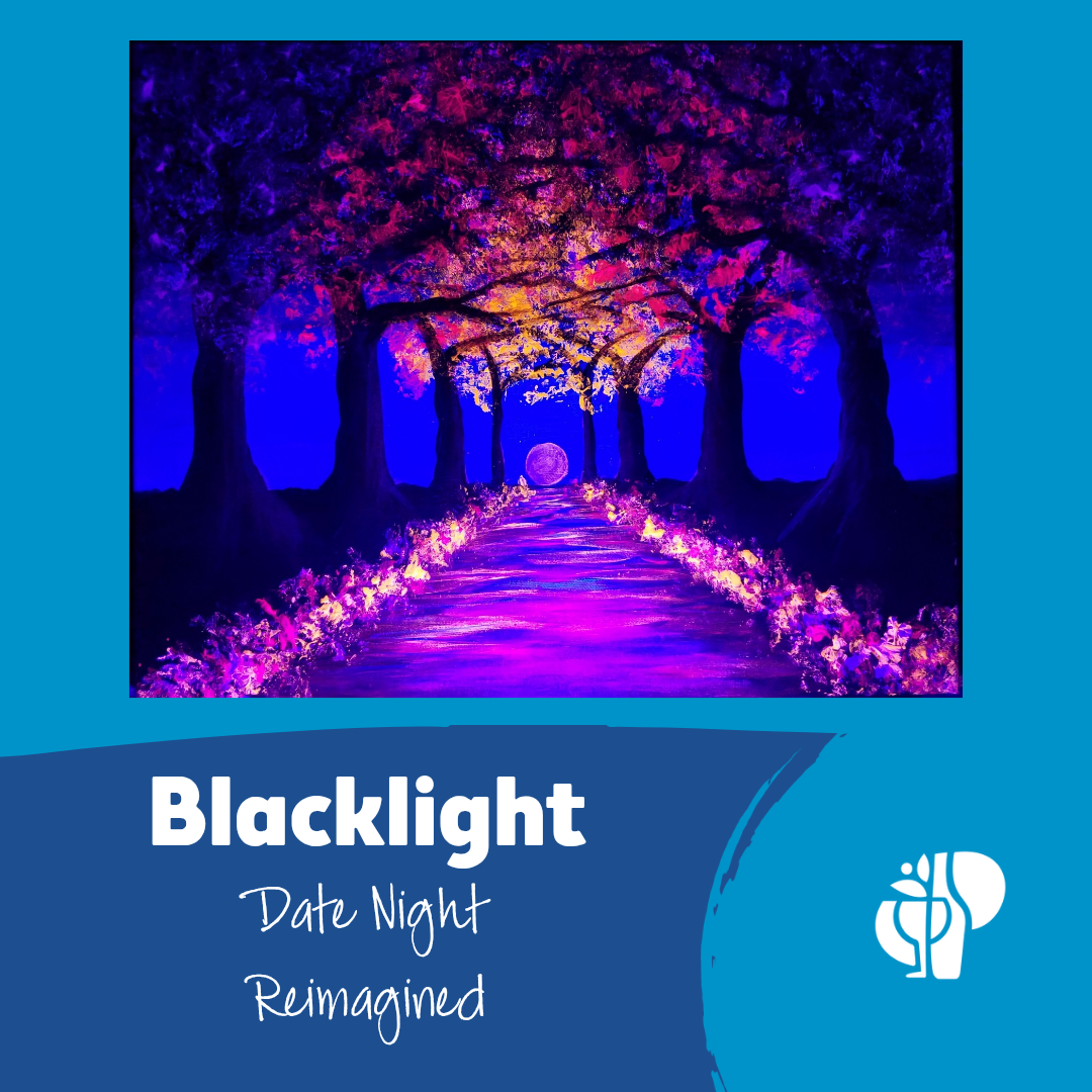 Blacklight Blossoms Aglow 